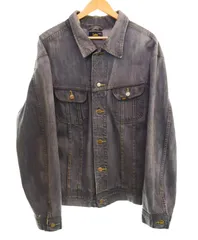 Lee リー ウール裏地 ブラックデニムジャケット メンズXL