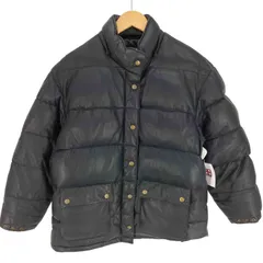 サンタバーバラポロアンドラケットクラブ SANTA BARBARA POLO & RACQUET CLUB 羊革 ラムレザー フラップポケット フルジップ レザー ダウン ジャケット メンズ FREE