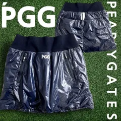 PGG by PEARLY GATES ピージージー パーリーゲイツ ゴルフ 高機能素材 ナイロンタフタ 高通気フリース 裏メッシュ ミニ スカート ゴルフウェア レディース 269-2134002 定価2.6万 ダークネイビー  ▲029▼51031w02