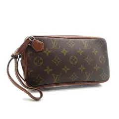 ■美品■LOUIS VUITTON ルイヴィトン　 モノグラム　 ポシェットスポーツPM  クラッチバッグ　セカンドバッグ  ポーチ　PVC×レザー  ブラウン　 フランス製　 ECLAIR社ファスナー  ラグジュアリー　高級　ハイブランド
