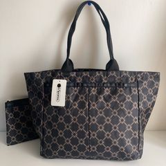 レスポートサック チェリー柄 トートバッグ ホワイト ショルダーバック