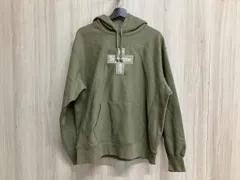 Supreme シュプリーム 20AW Cross Box Logo Hooded クロスボックスロゴ パーカー Mサイズ モスグリーン