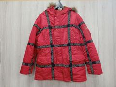 SUPREME 18AW LOGO TAPE N-3B PARKA RED - メルカリ