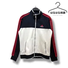 アディダス／adidas／ジャージ／白／ホワイト／紺／ネイビー／スポーツ／運動／L