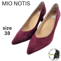 【新品・訳あり】mio notis ミオノティス パンプス ハイヒール スエード ボルドー 38のサムネイル