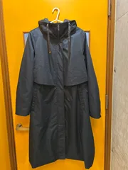 A【A22-23】◇ Zelal サイズ13号　ロングコート　黒色　レディース