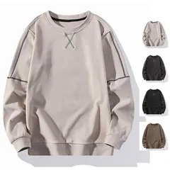 メンズ トレーナー トップス 秋物トレーナー クルーネック スポーツ お兄系 部屋着 秋 2025