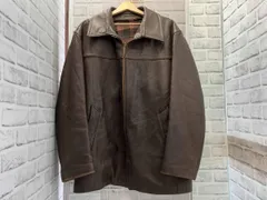 MARQUE DEPOSEE/レザージャケット/ブラウン/サイズ54/内側チェック/