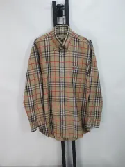 バーバリー シャツ 長袖 ノヴァチェック シャツ ベージュ M