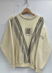 KENZO GOLF／90s／535-Q-6458／ニットスウェット／アイボリー／ヴィンテージ／ケンゾーゴルフ／サイズ：4