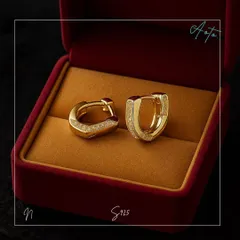 【存在感×上品】大人の大ぶりU字フープピアス S925 K18コーティング/プラチナコーティング CZダイヤ 金属アレルギー対応 ゴールド 高級感 普段使い オフィス クリスマス 誕生日 プレゼント 二色展開 192P