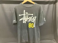 STUSSY/半袖Tシャツ/RN94974/M/ブラック/ロゴヒビ割れあり
