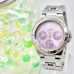 【新品電池】SEIKO セイコー lk ルキア レディース 腕時計 パープル シルバー デイデイト 5Y89-0B30 8D2008