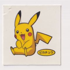ポケモンパンシール ピカチュウ ポケまぜ ポケモンカフェ ラメ入りキラ
