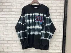 SHAREEF MELTED XII BIG SWEAT 23315038 Black Gradation シャリーフ メンズ サイズ2 ブラック タイダイ染め スウェット トレーナー