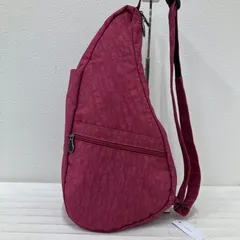 6880　HEALTHY BACK BAG　ヘルシーバッグバッグ　 ボディバッグ　テクスチャードナイロン　 ピンク系　しずく型　レディース