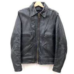 VANSON バンソン シングルライダース レザージャケット ブラック サイズ38