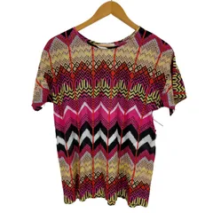 カルヴェン CARVEN マルチカラー 総柄カットソー レディース  S