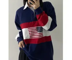 ポロラルフローレン CHAPS 長袖カラーTシャツ