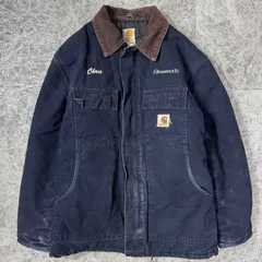 Carhartt C26 MDT トラディショナルコート ミッドナイト M 刺繍入り カーハート ワークジャケット ダック地 フェード 古着 メンズ アウター 名作 人気モデル