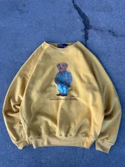 90s POLO Ralph Lauren ポロベア スウェット イエロー