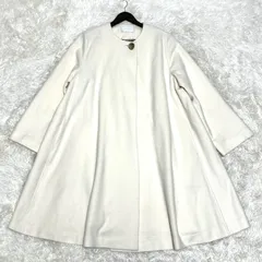 美品　CELFORD セルフォード　ノーカラー　ロングコート　カシミヤ混　Aライン　38 ウール　CWFC214021のサムネイル