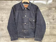 ONEPIECE OF ROCK S406XXX M-40 サイズ 40 1st デニムジャケット ファースト レインボーステッチ 濃紺 革パッチ 大戦モデル 復刻