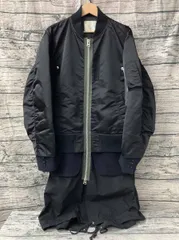sacai GIUBBOTTO NYLON TWILL COAT ブラック size:2
