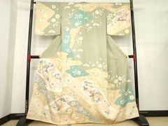 平和屋着物＊夏物 訪問着 絽 草花文 正絹 逸品 AABA2884jd - メルカリ