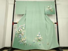 平和屋着物＊夏物　訪問着　絽　草花文　正絹　逸品　AABA2884jd 平和屋着物＊夏物 訪問着 絽 草花文 正絹 逸品 AABA2884jd - メルカリ