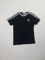 アディダス 3本線 半袖 Tシャツ ブラック