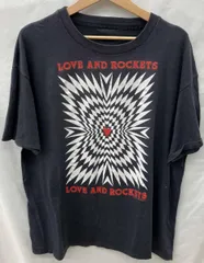 LOVE AND ROCKETS/半袖Tシャツ/80s/ILLSORY MOTION/バンドT/当時物/古着/ネイビー/サイズは商品詳細参照
