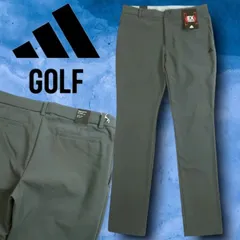 adidas GOLF アディダス ゴルフ EX STRETCH REGULAR FIT TAOERED REG FULL LENGTH STYLE ストレッチ テーパード ゴルフパンツ ウェア MMT80 定価1.3万 グレー ▲029▼40307k05