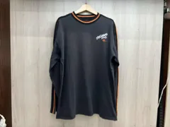 ［現状品］HARLEY DAVIDSON バックプリントT 長袖Tシャツ 裾ほつれ・袖口穴あり/全体的に色落ちあり