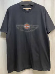 HARLEY-DAVIDSON 00s 100周年 USA製 半袖 Tシャツ ハーレーダビッドソン カットソー 両面プリント ヴィンテージ ブラック メンズ L