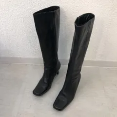 オゥバニスター AU BANNISTER 【本革】レザーロングブーツ【35】