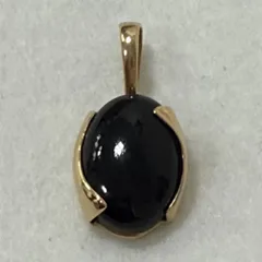 K14　585　刻印　ペンダントトップ　ゴールド×ブラック　1.81g　251012-1