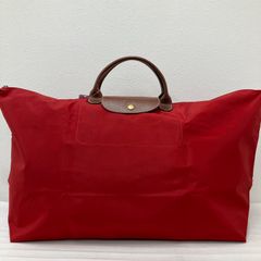 6836 LONGCHAMP Le Pliage handbag/boston bag, extra-large, large capacity, red, plain, travel bag, women's, simple, elegant