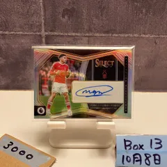 2023 Panini Select Morgan Gibbs-White 直筆サインカード Nottingham Forest Pitchside Signatures Prizm カード