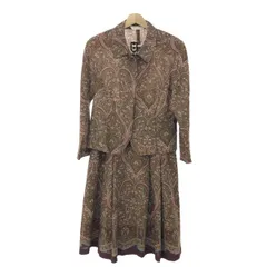 Burberry's バーバリーズ セットアップ ジャケットサイズ:9号 スカート:11号 総柄 ヴィンテージ品   ボルドー/カーキ レディース / 240001172314