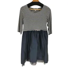 トゥービーバイアニエスベー To b. by agnes b. ボーダー切替ワンピース レディース  TU