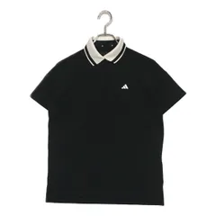 未使用品 レディース アディダスゴルフ adidas GOLF 半袖ポロシャツ M 黒 ブラック シンプル
