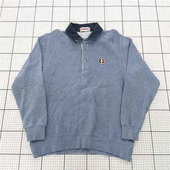 ◇ ⊇ マックレガー McGREGOR スポーツウェア 長袖ポロシャツ Lサイズ メンズ ブルー系 E  【1510070017000】