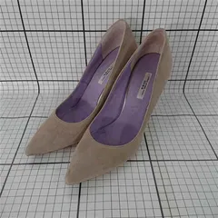 ◇ ⊇ セヴン トゥエルヴ サーティ VII XII XXX ベージュ系 スエード パンプス 24cm レディース E  【1510070004642】