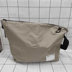 ◇ Θ アダムパテック ADAMPATEK 撥水 ナイロン ショルダー ビッグバッグ ベージュ系 メンズ E  【1510070004550】