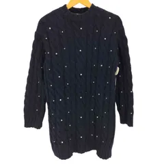 ザラ ZARA ケーブル編み ビジューニットワンピース レディース JPN：S 