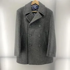 【中古】RALPH LAUREN 90～00s USA製 ウール Pコート グレー M  ラルフローレン[24]