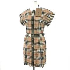 BURBERRY LONDON バーバリーロンドン 半袖シャツワンピース サイズ:12Y 152cm ノバチェック柄 8036479   ベージュ キッズ / 240002232083