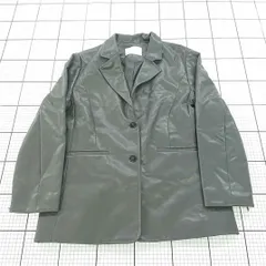 ◇ ⊇ チコ Chico 合成皮革テーラードジャケット ブラック系 レディース Fサイズ E  【1510230014276】