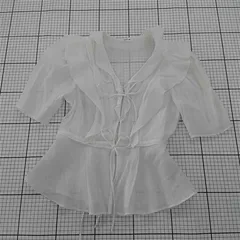 ◇ ⊂ フレイアイディー FRAY I.D FWFBS241100 フリルブラウス ホワイト系 レディース F E  【1510230014856】